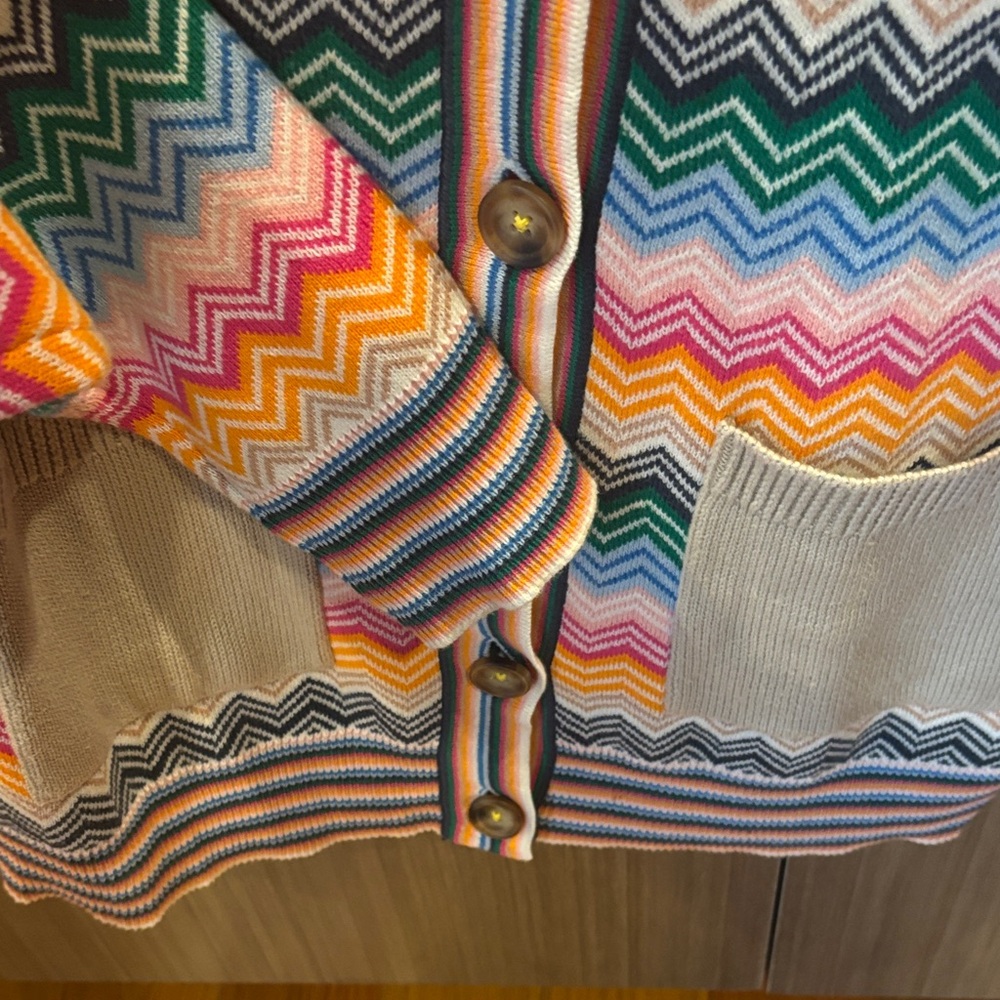 Colorful Chevron Cardigan - Picture 4 of 4